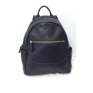 Frye Black leather backpack